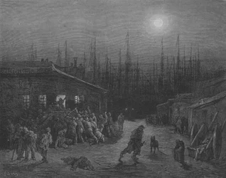 Tumult, die Nacht, in den Docks